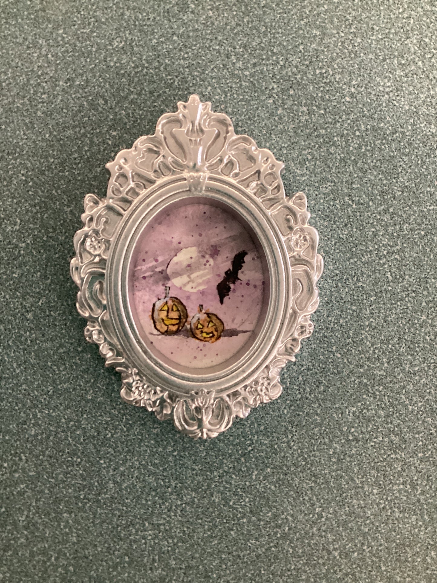 Halloween in Silver Frame by Dominique LaVoie