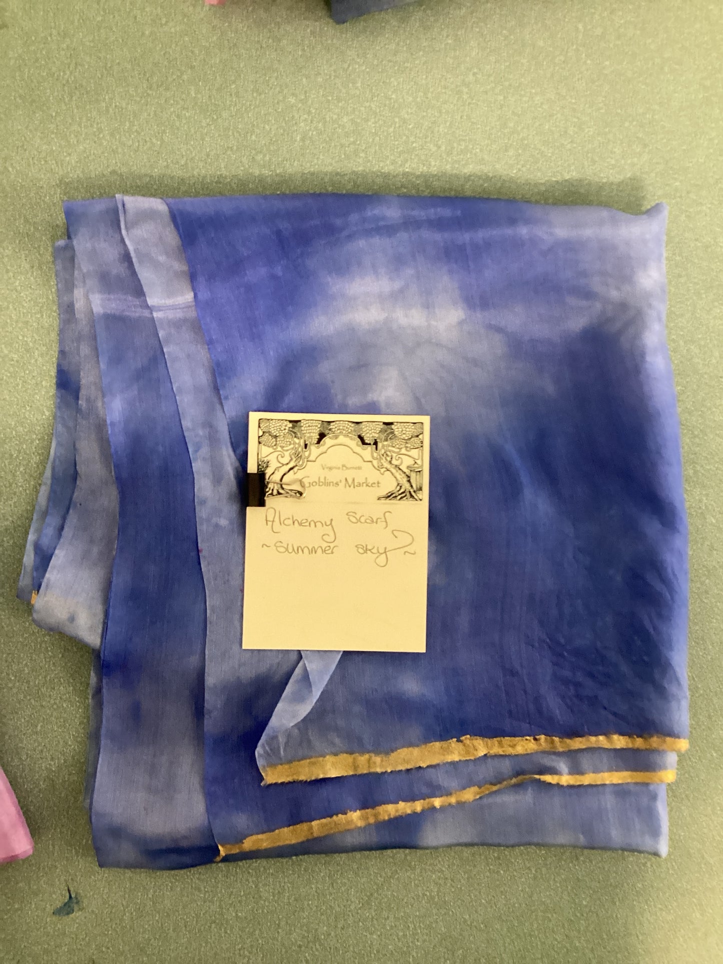 Alchemy Scarf- Summer Sky by Virginia Burnett