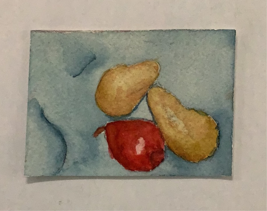 Mini Plein Air Watercolor on Easel