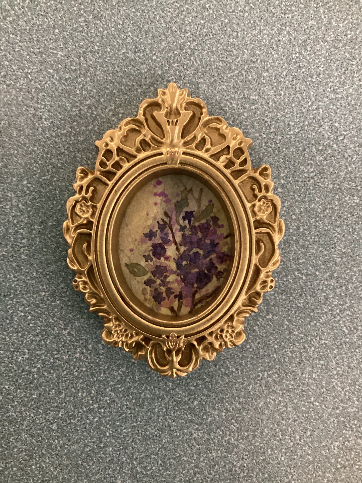 Lilacs in Gold Frame by Dominique LaVoie