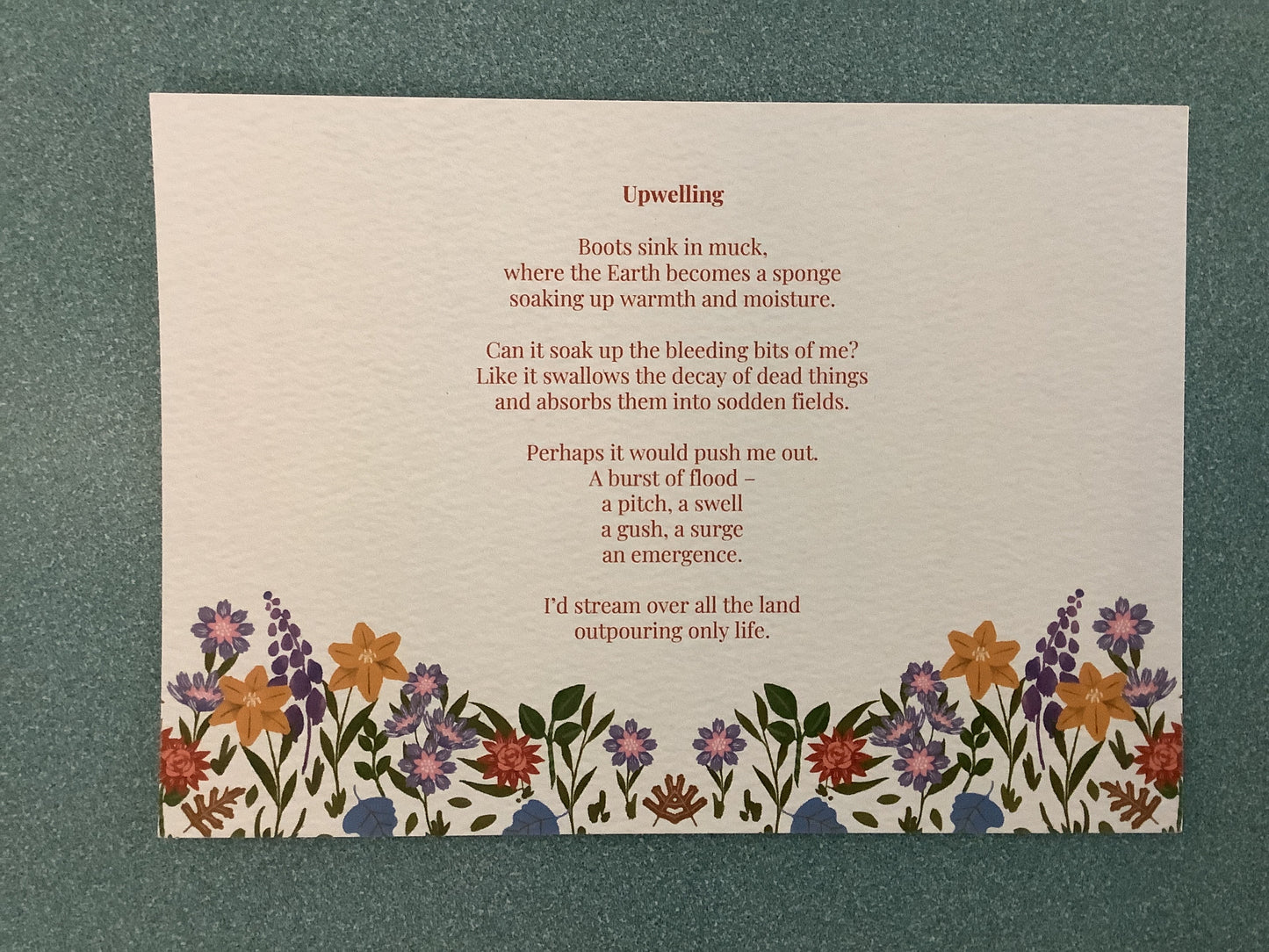 Upwelling (Poetry Print)
