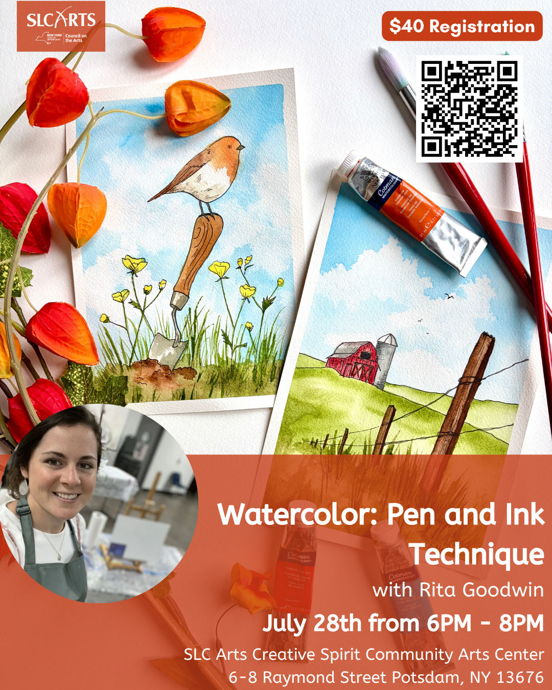 Watercolor: Pen and Ink Technique Workshop with Rita Goodwin