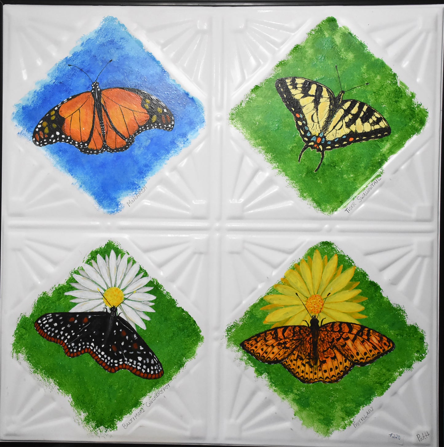 Acrylic, Tin Panel Paintings - Pat Hendrick