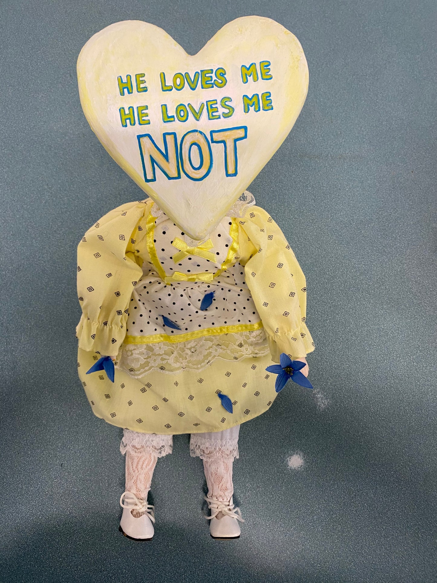 Conversation Heart Doll (He Loves Me He Loves Me Not)