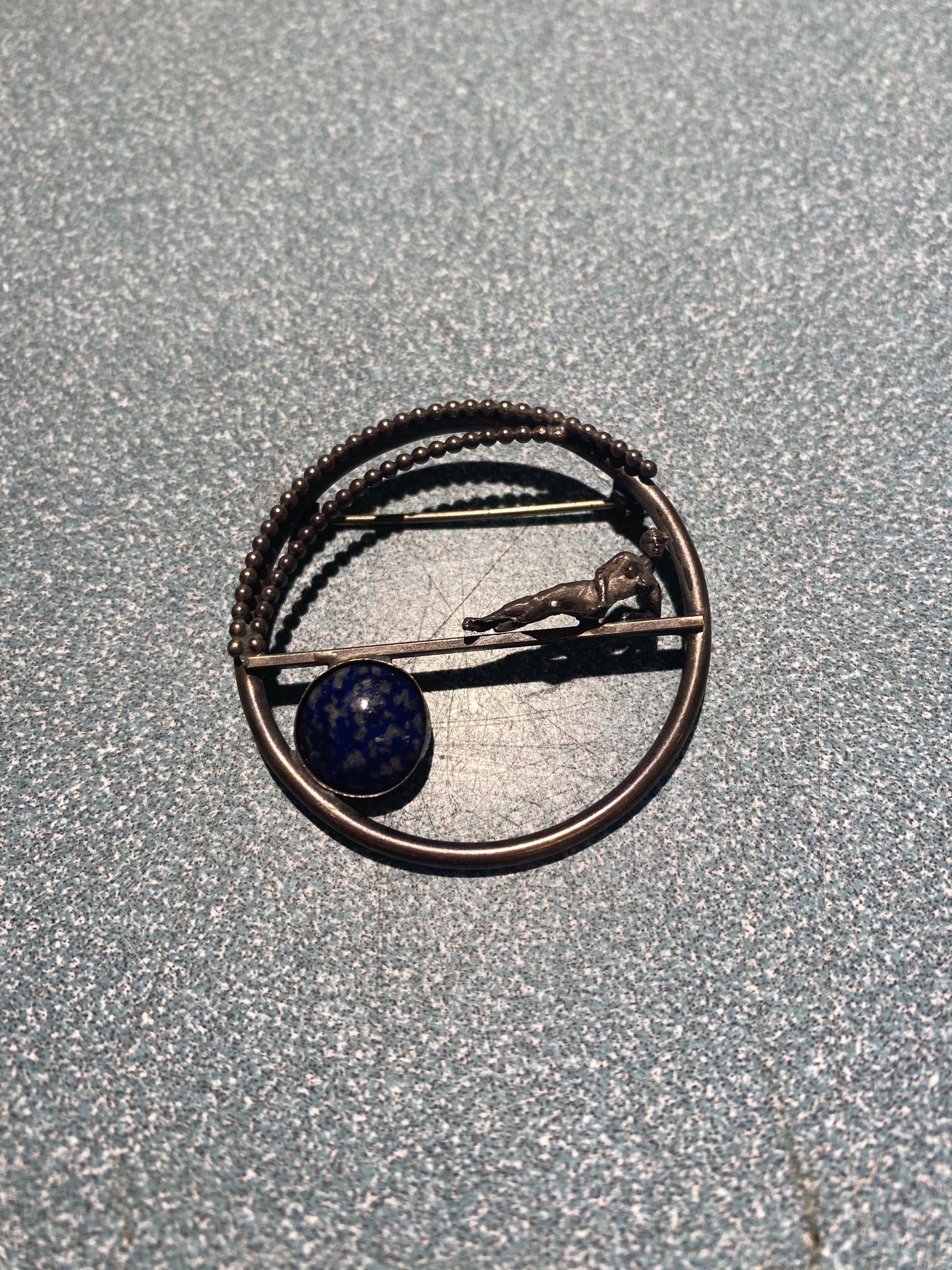 Urania (muse of astronomy) pin - Mary Ann Spavins Owen