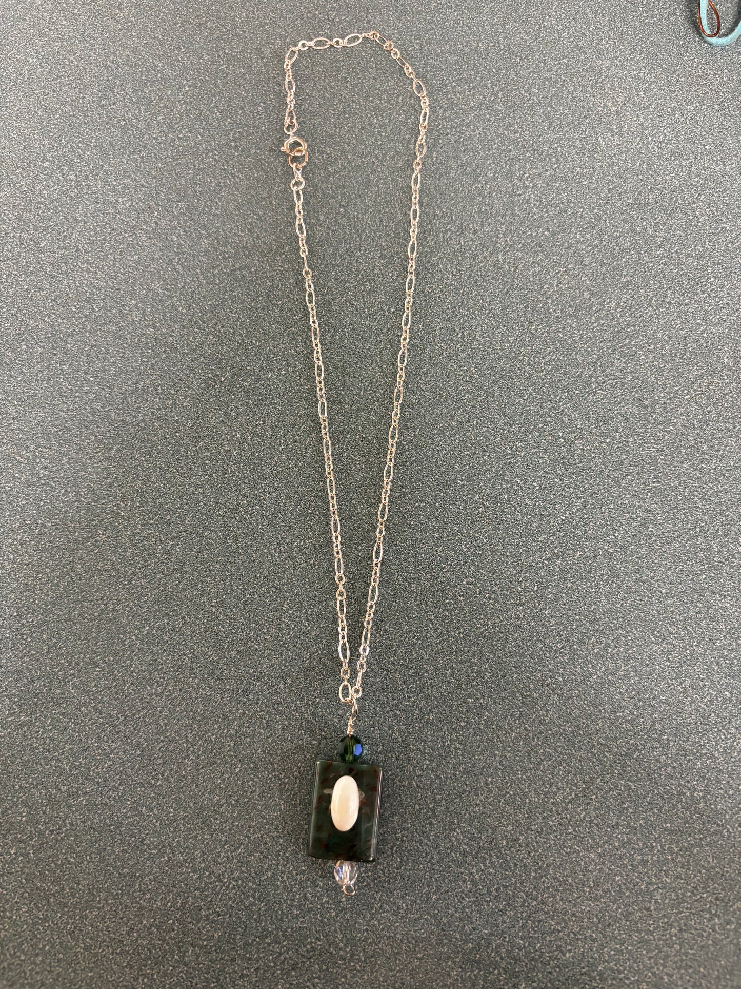 Jade and Moon Stone Necklace - Sandra Nestlerode-Hale