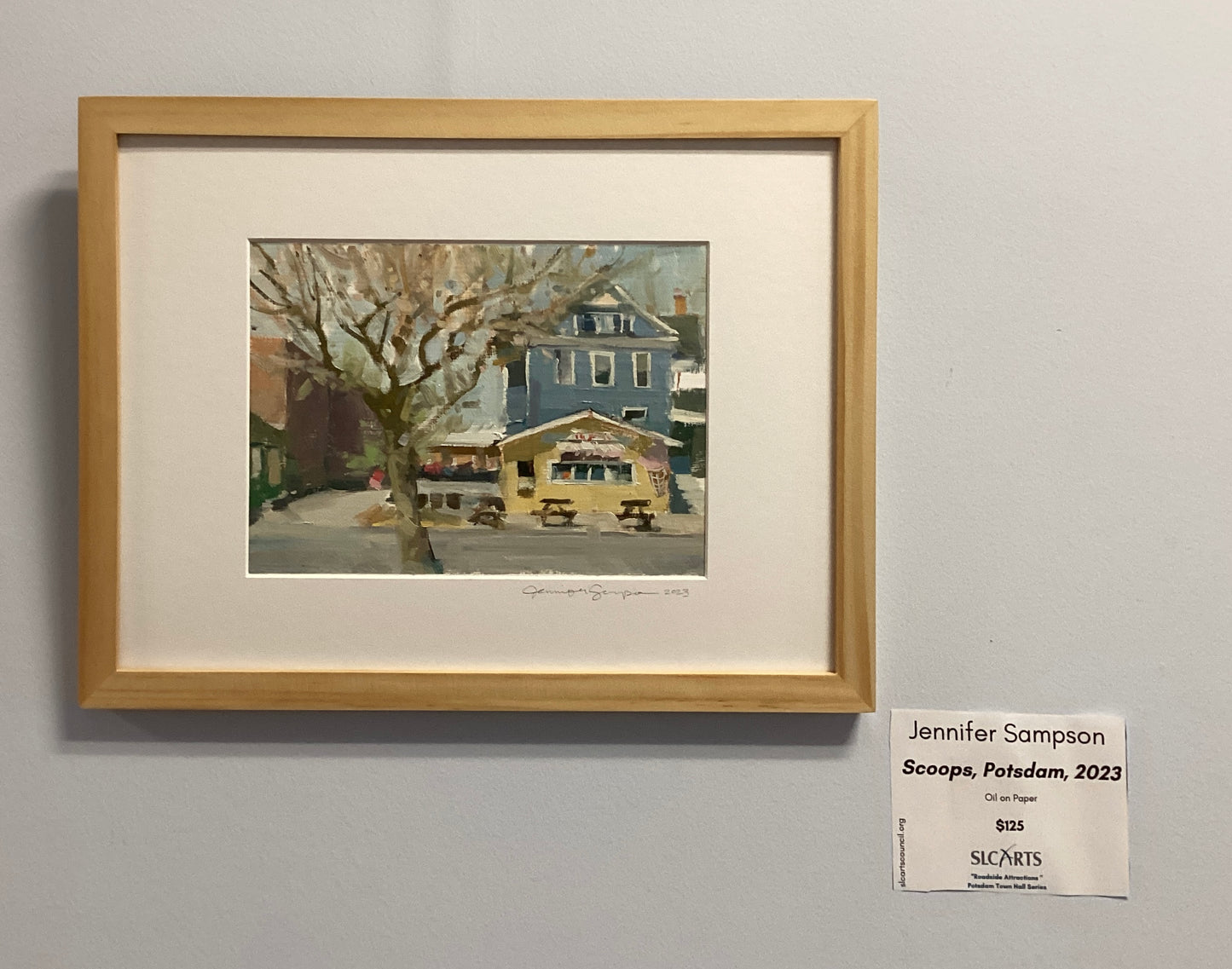 "Scoops, Potsdam, 2023" Oil Painting by Jennifer Sampson
