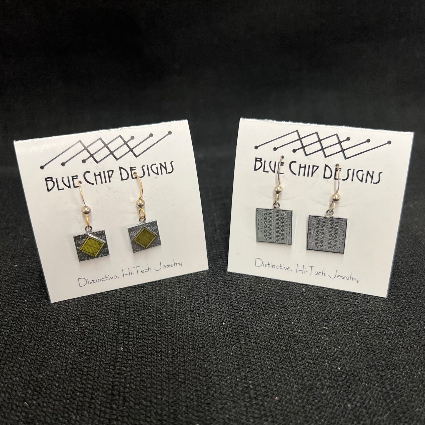 Computer Chip Earrings, Alicia Murphy