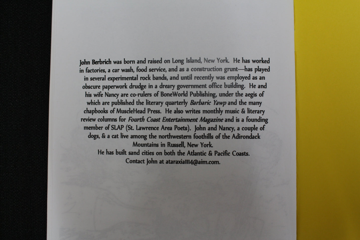 "And Bare the Lone and Level Sands" Book - John Berbrich