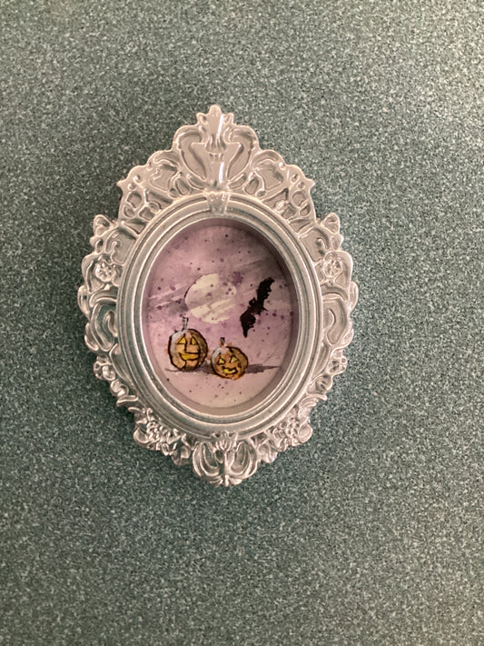 Halloween in Silver Frame by Dominique LaVoie