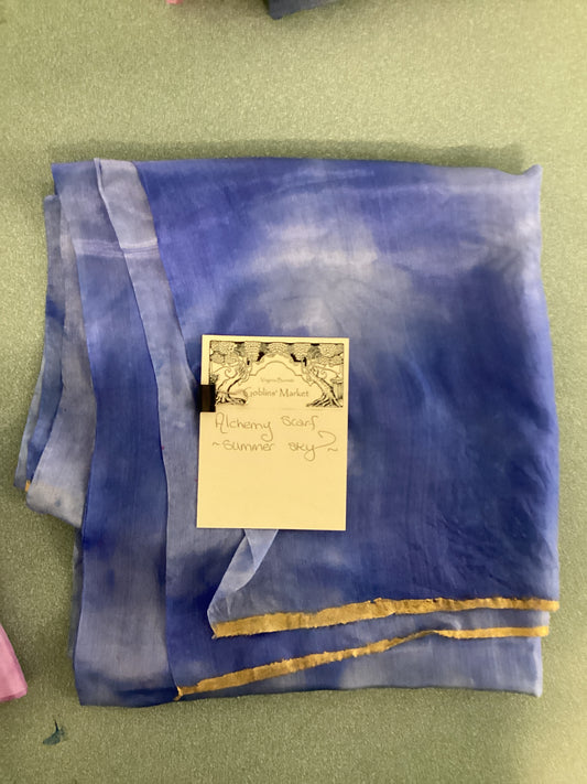 Alchemy Scarf- Summer Sky by Virginia Burnett