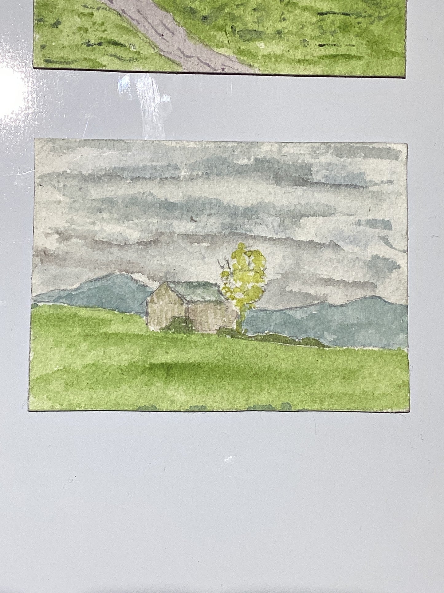 Mini Plein Air Watercolor on Easel