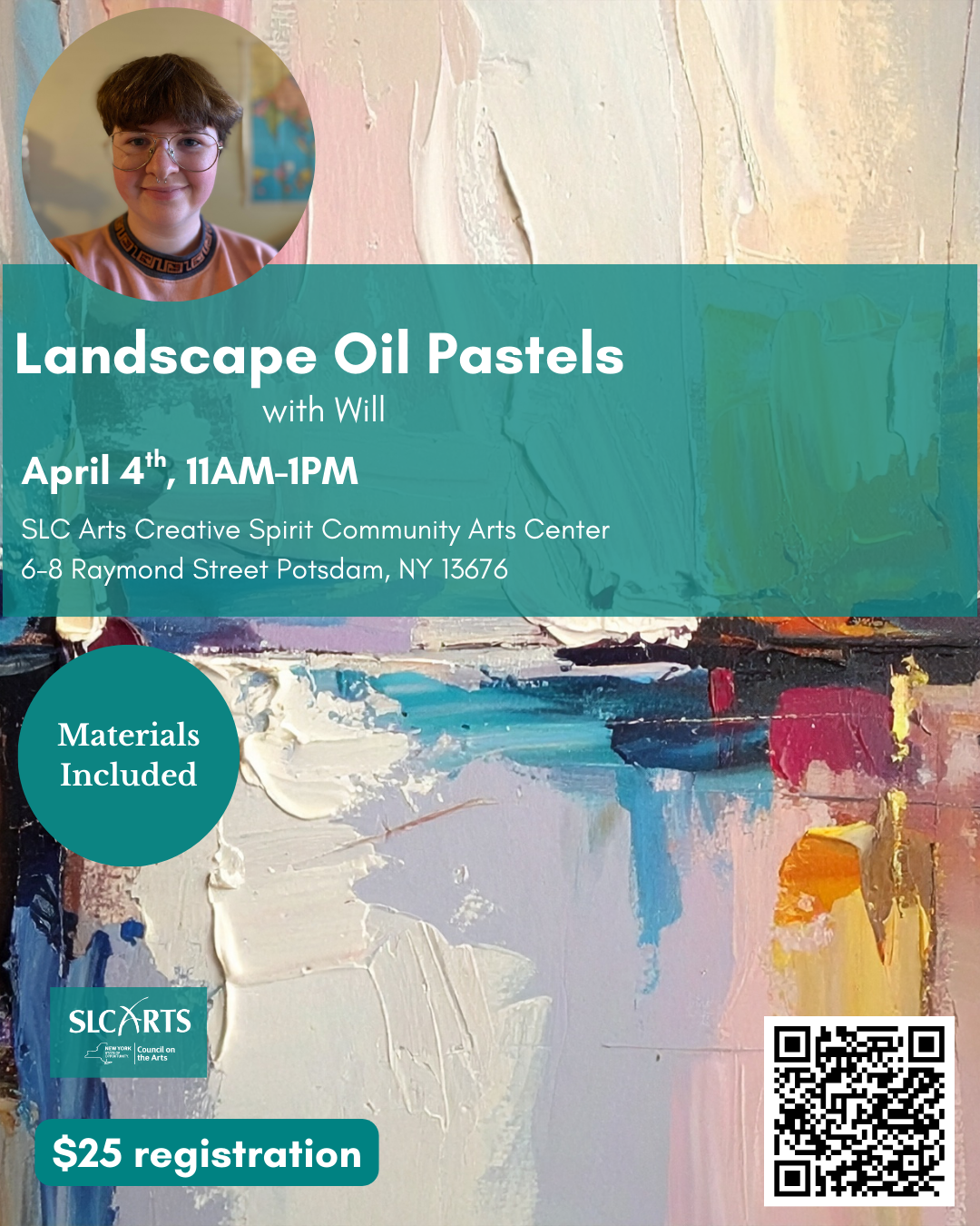 Landscape Oil Pastels with Will