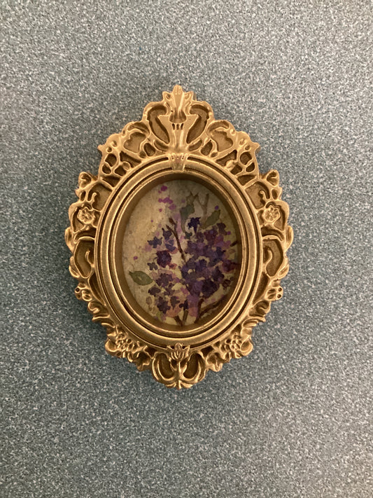Lilacs in Gold Frame by Dominique LaVoie