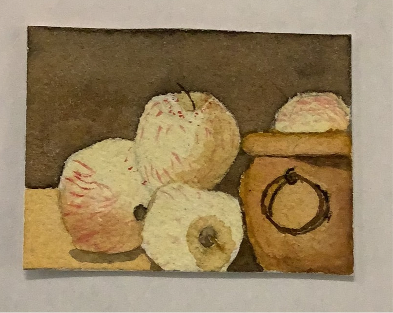 Mini Plein Air Watercolor on Easel