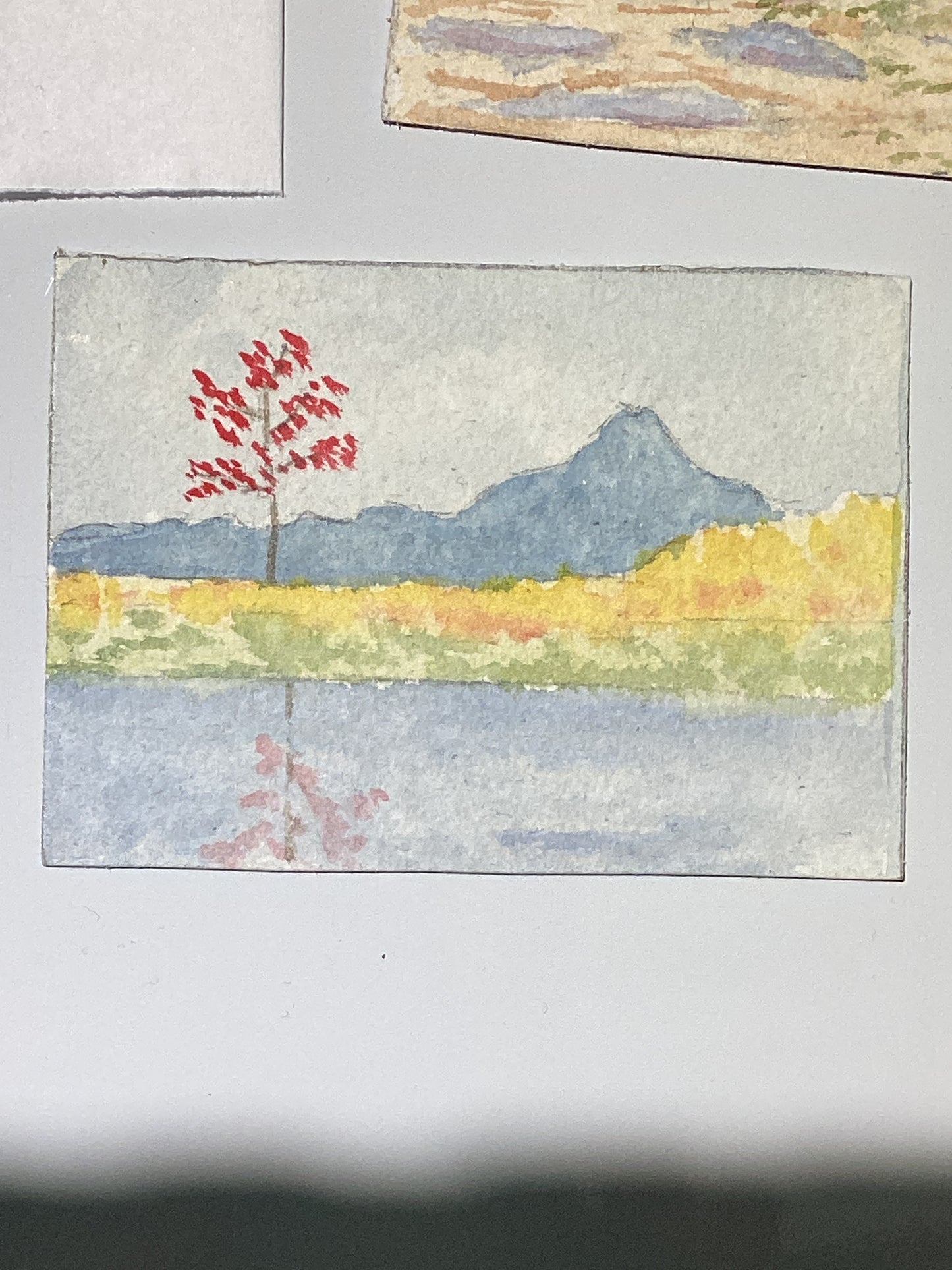 Mini Plein Air Watercolor on Easel