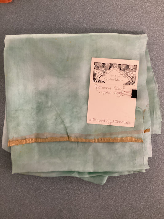 Alchemy Scarf- Pale Sage by Virginia Burnett