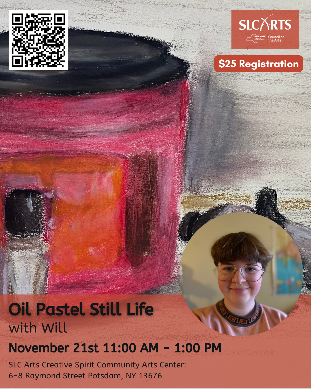 Oil Pastel Still Life with Will