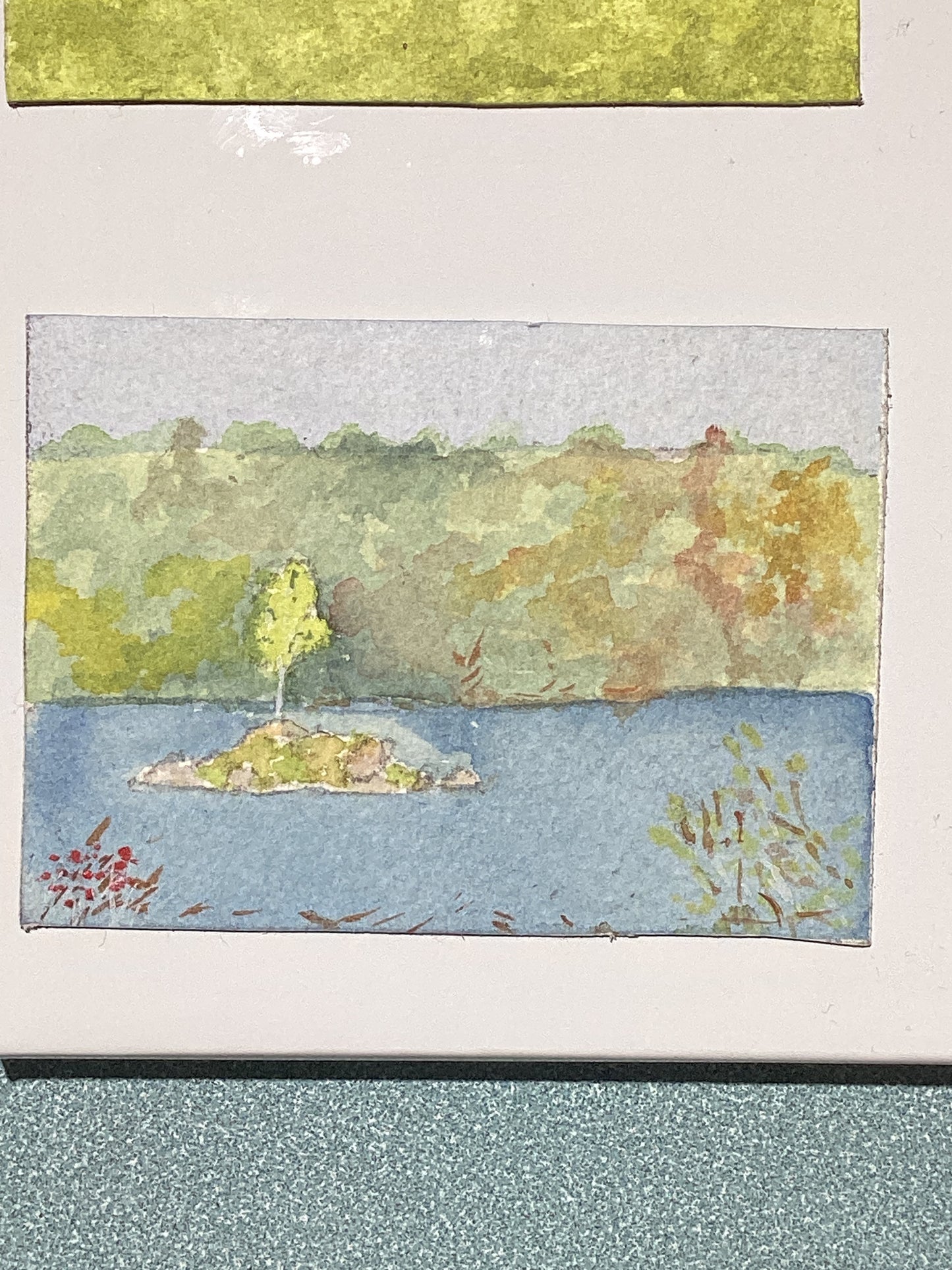 Mini Plein Air Watercolor on Easel