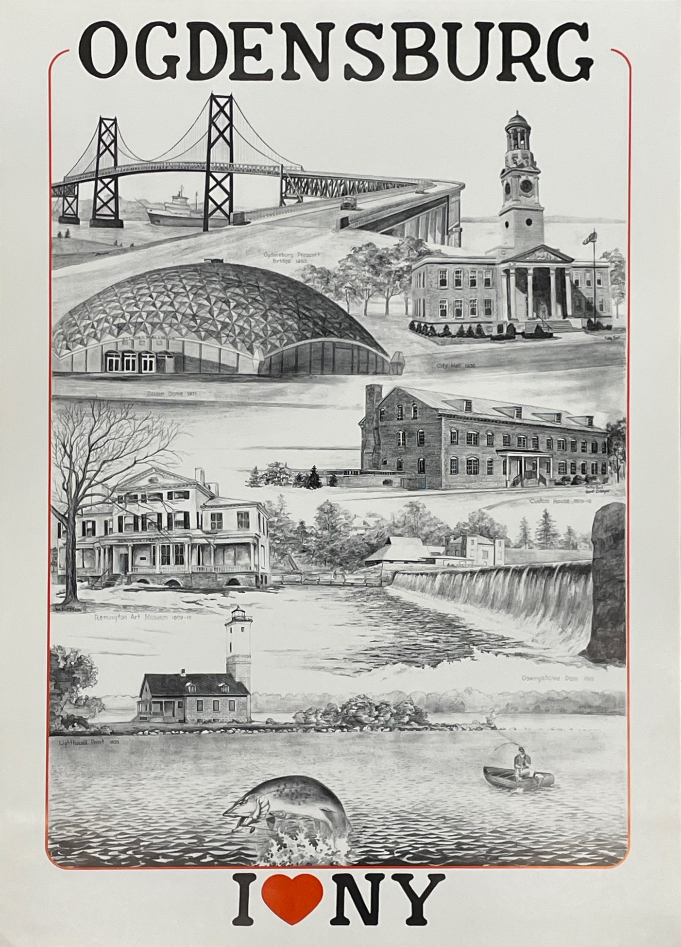 I ❤️ NY - Ogdensburg Poster
