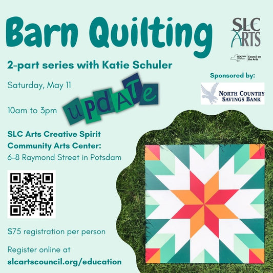 UPDATED: Barn Quilt Class Series - One Day Only - May 11th