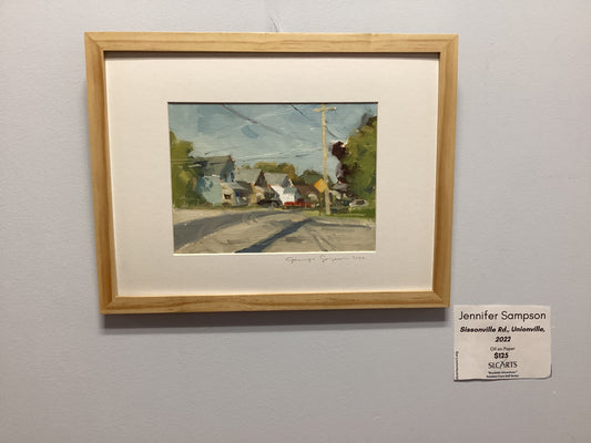 "Sissonville Rd., Unionville, 2022" Oil Painting by Jennifer Sampson