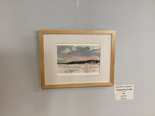 "Norwood Lake II, 2025" Oil Painting by Jennifer Sampson (Copy)