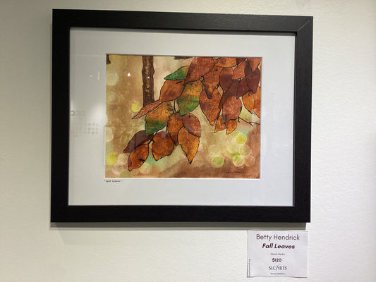 "Fall Leaves" Mixed Media Piece by Betty Hendrick