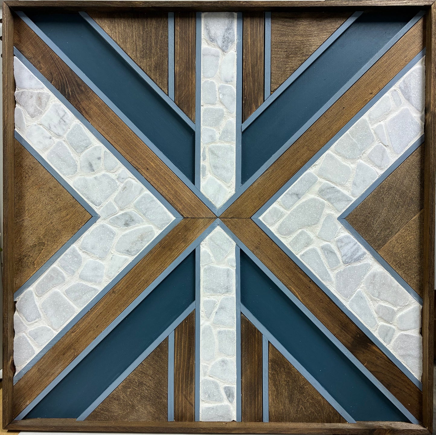 Katherine Schuler- Geometric Textures (Blue)