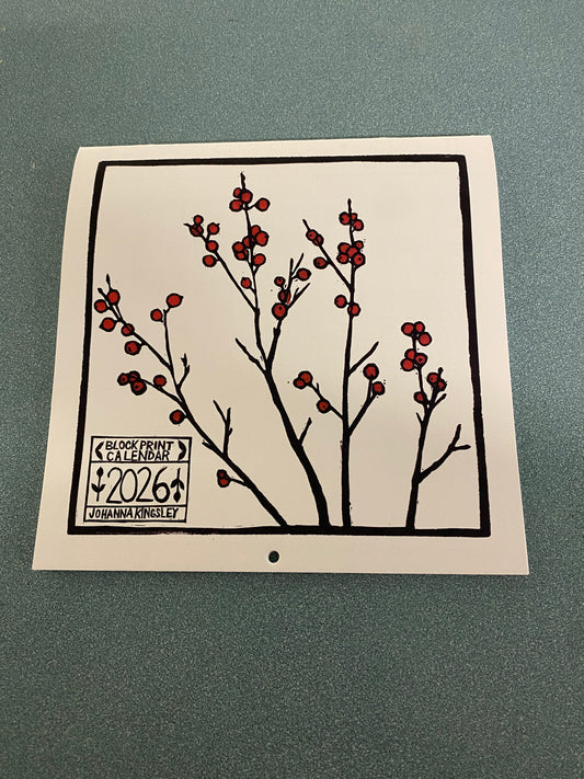 2026 Block Print Calendar