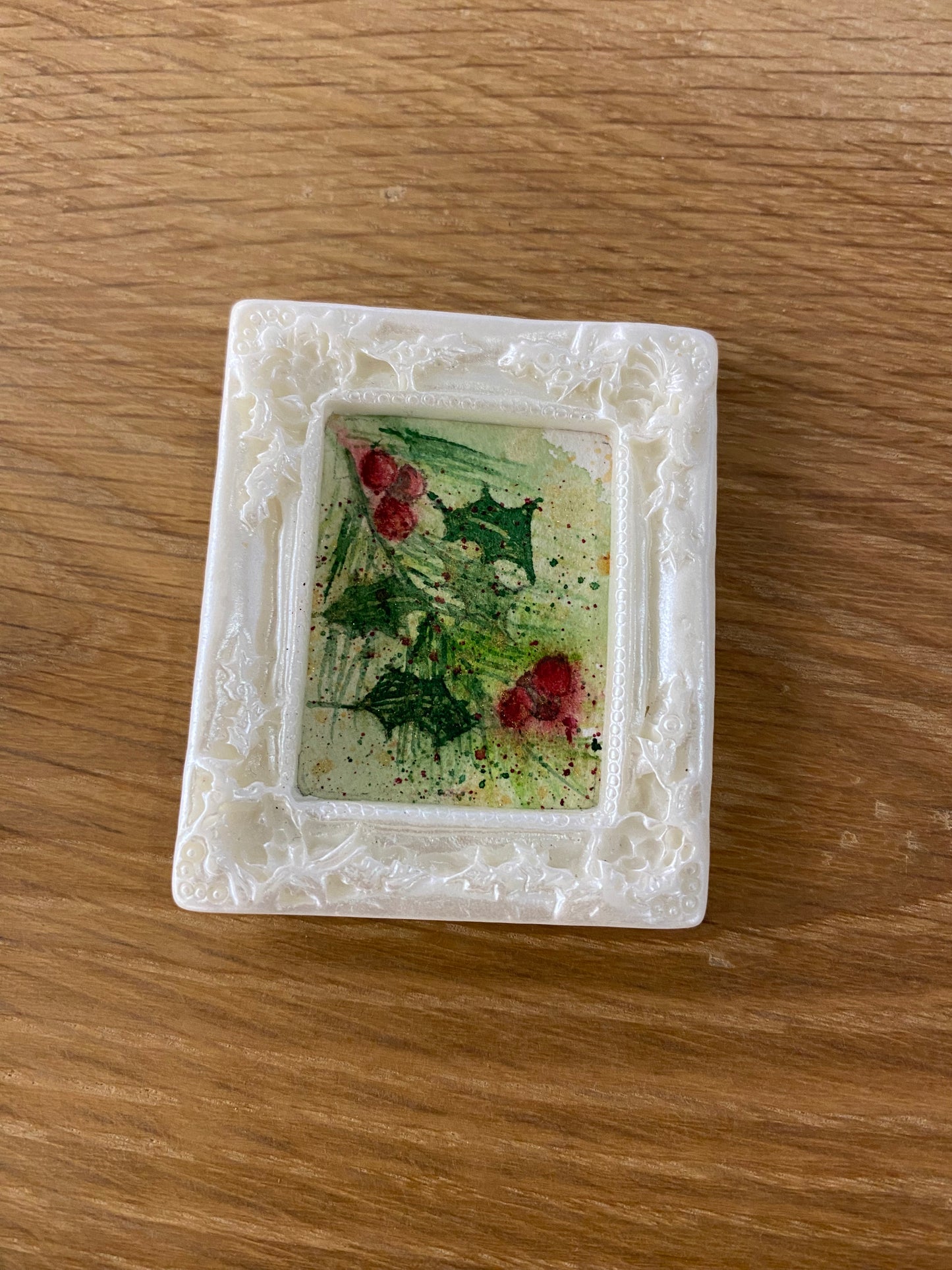 Holly in White Frame by Dominique LaVoie