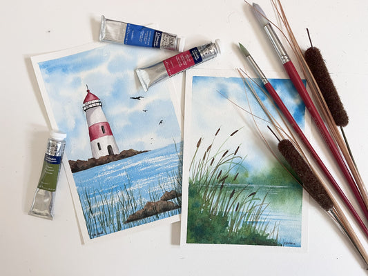 Watercolor Workshop: Seascapes: A study in wet-on-wet and wet-on-dry with Rita Goodwin