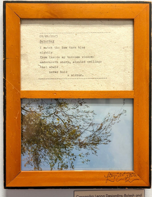 Cassandra Leona  Desjardins-Bolesh and Lainie Calhoun-Bouchey: Saturday Blue (Sky)
