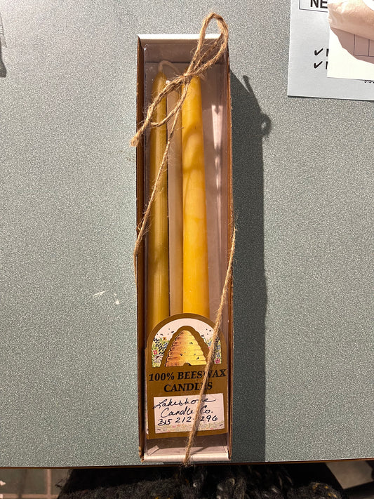 Beeswax Taper Candle Box  - Ginger Sweeney