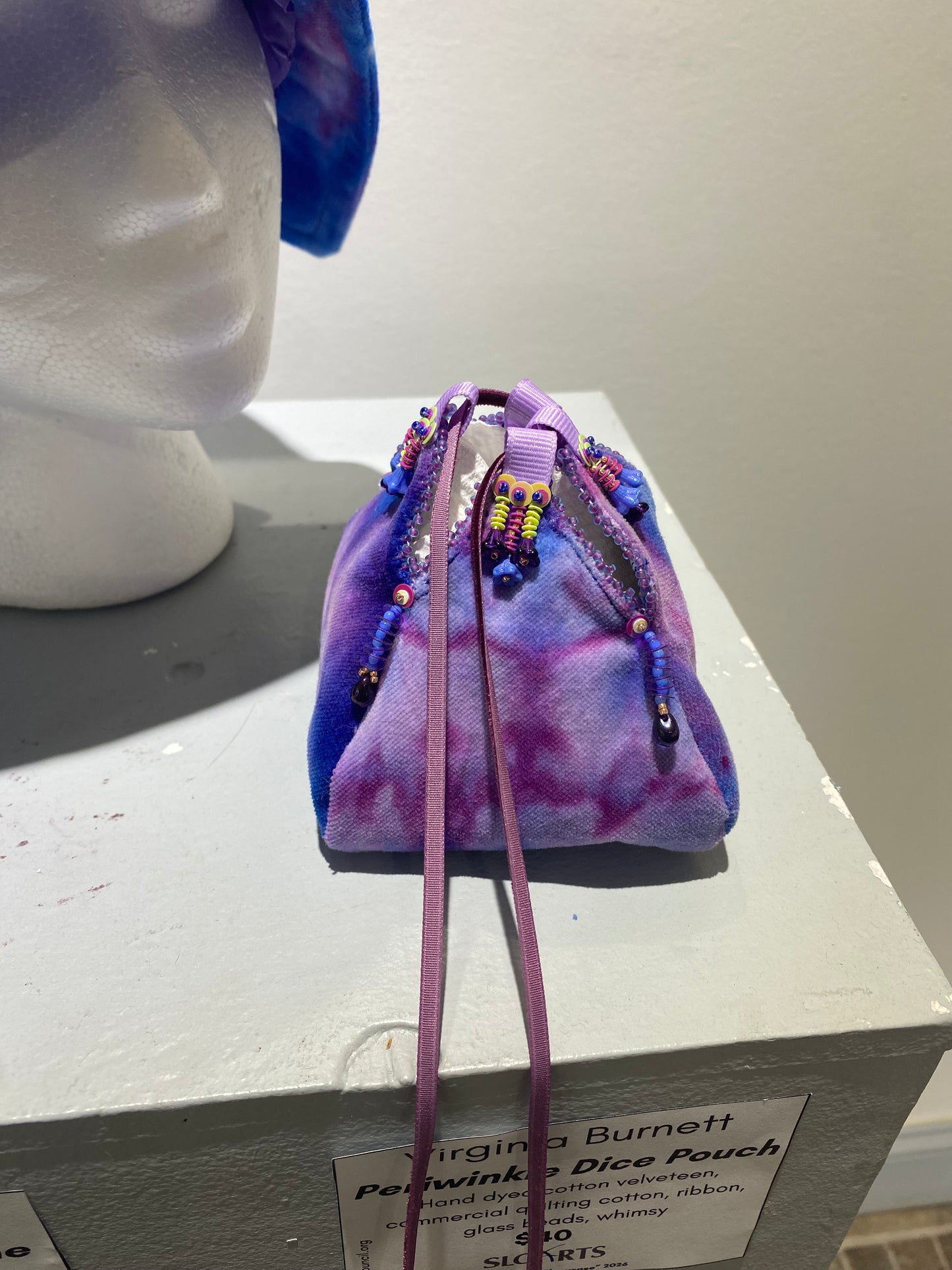 Virginia Burnett- Periwinkle Dice Pouch