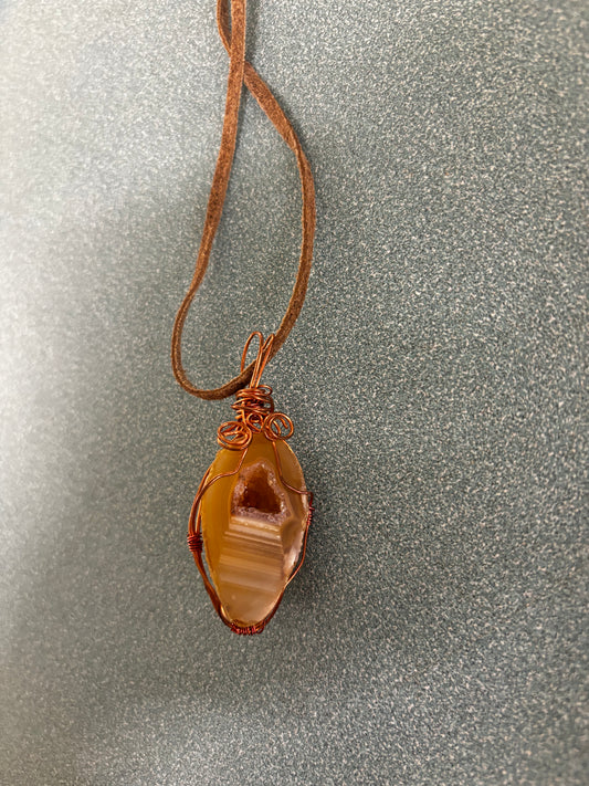 Geode Stone Necklace - Sandra Nestlerode-Hale