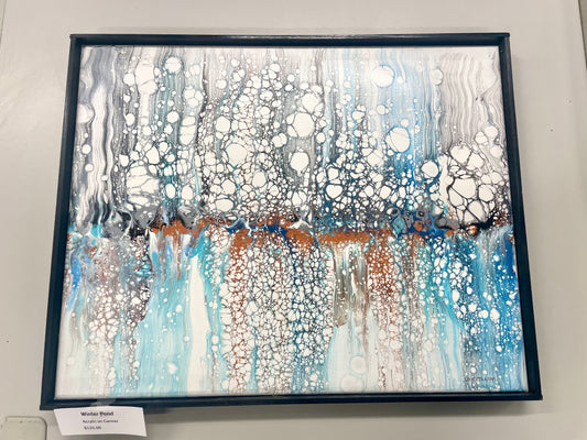 Painting - Winter Pond - Acrylic on Canvas - Cait Throop