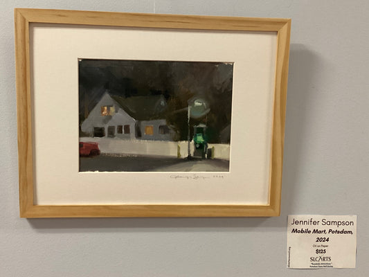 "Mobile Mart, Potsdam, 2024" Oil Painting by Jennifer Sampson