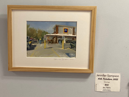 "Aldi, Potsdam, 2022" Oil Painting by Jennifer Sampson