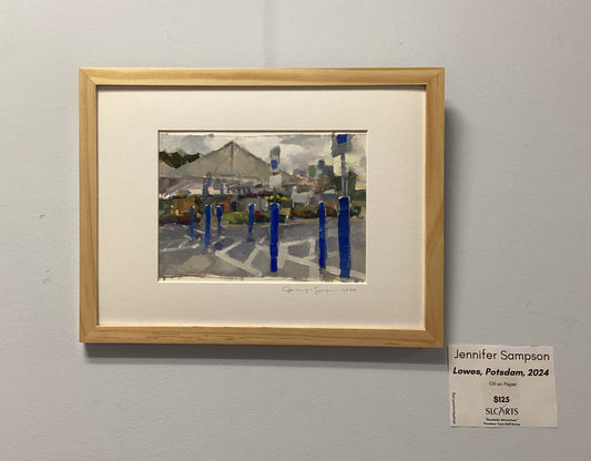 "Lowes, Potsdam, 2024" Oil Painting by Jennifer Sampson