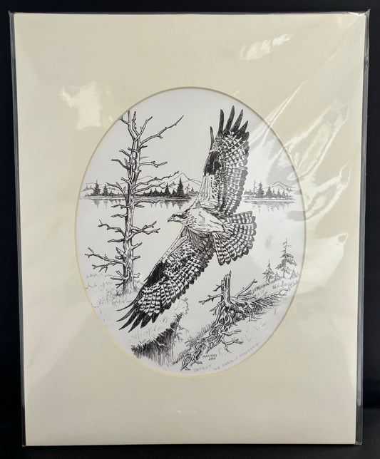 Matted OSPREY Oval Mat - Dennis Mackey