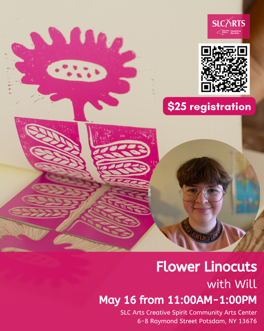 Flower Linocuts with Will