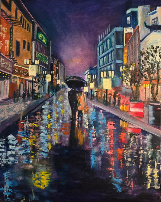 "Only Us in the Rain" by Evelyne Verret