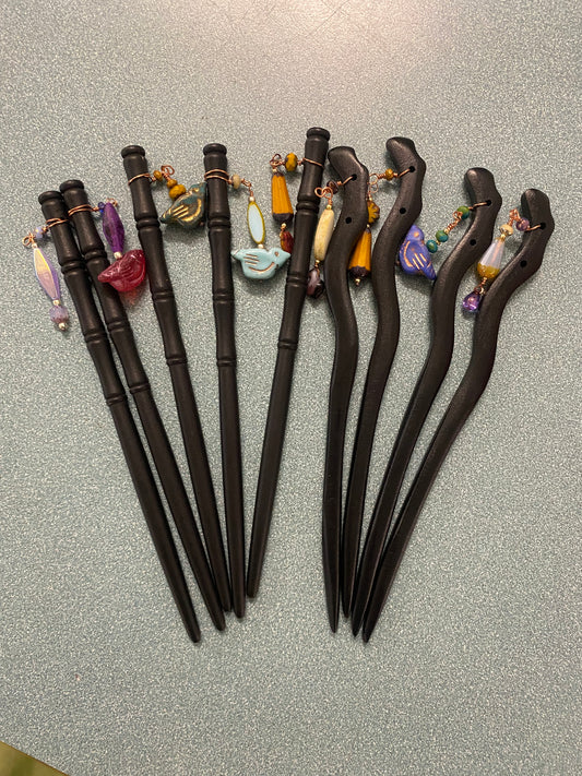 Hair Sticks by Virginia Burnett