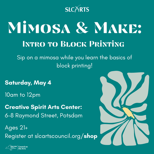 Mimosa & Make: Intro to Block Printing with Janice Pease
