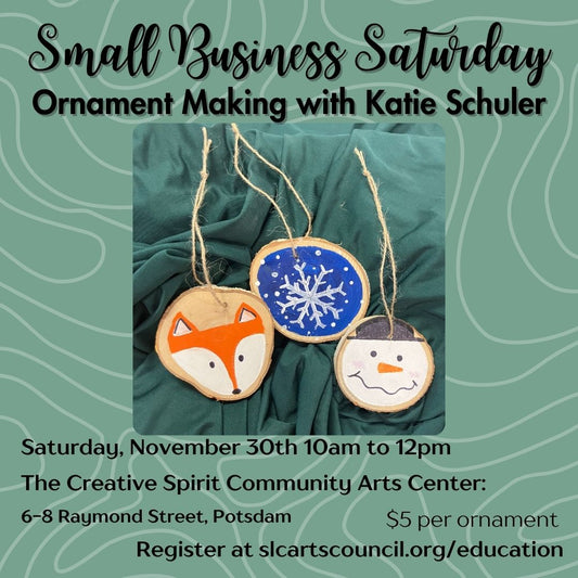 Holiday Wooden Ornament Making with Katie Schuler