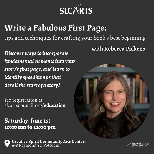 Write a Fabulous First Page: tips and techniques for crafting your book's best beginning with Rebecca Pickens
