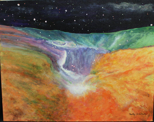 "Journey Through the Orion Nebula" Original Painting - Betty Graham