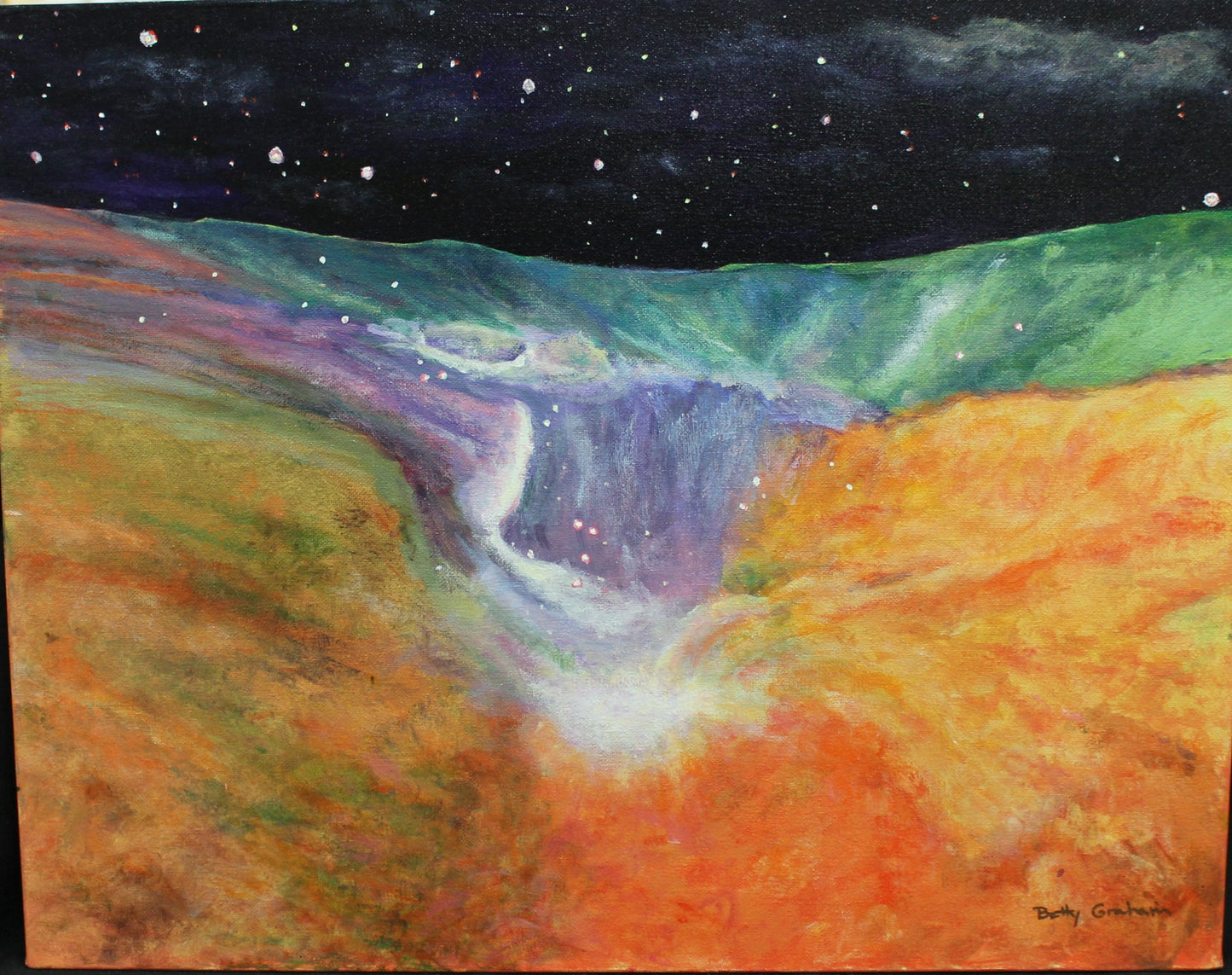 "Journey Through the Orion Nebula" Original Painting - Betty Graham