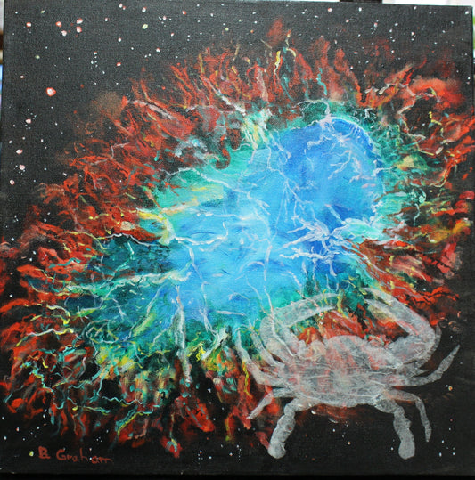"Crab Nebula" Original Painting - Betty Graham